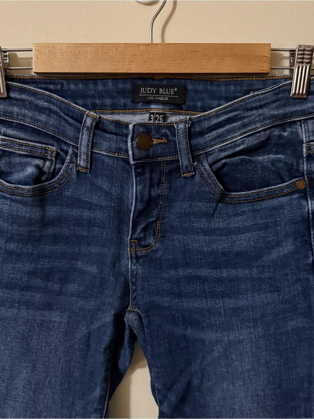 Judy Blue Skinny Fit Denim Jeans Size 3 / 26 Womens Medium Wash - Picture 6 of 7